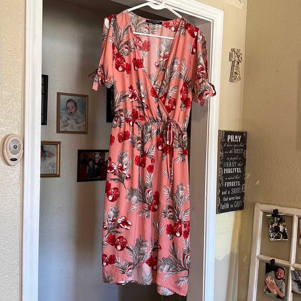 Coral XL Knee Length Maxi